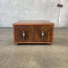 Mid Century Modern Custom Made Parquet Cabinet