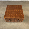 Mid Century Modern Custom Made Parquet Cabinet