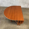 Mid Century Teak Drop Leaf Dining Table