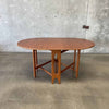 Mid Century Teak Drop Leaf Dining Table