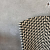 Olive and Cream Woven Cast Iron Patio Chairs #1