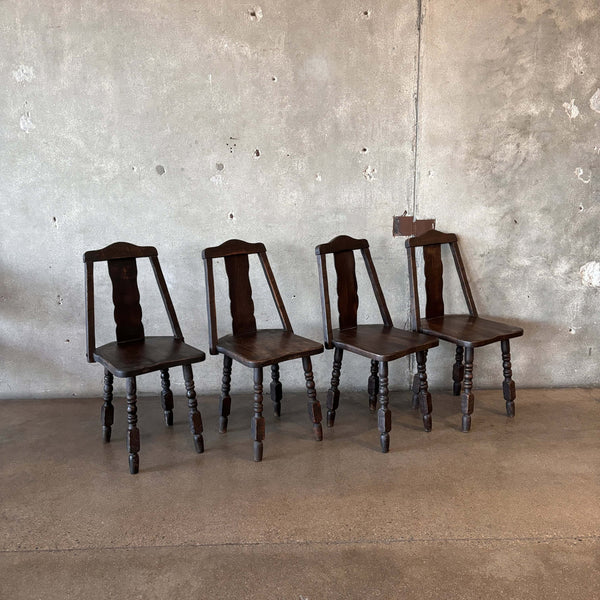 Set of 4 Monterey Furniture Dining Chairs, 1930s