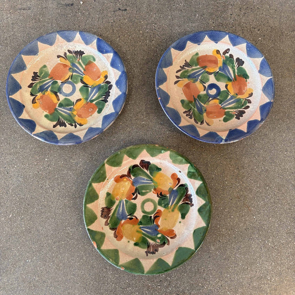 Vintage Handmade Mexican Pottery Dish Set