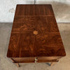 Vintage Walnut End Table With Small Inlay Detail