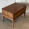 Vintage Walnut End Table With Small Inlay Detail