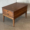 Vintage Walnut End Table With Small Inlay Detail