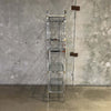 Vintage Chrome & Gold Five Shelf Etagere