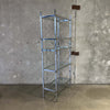 Vintage Chrome & Gold Five Shelf Etagere