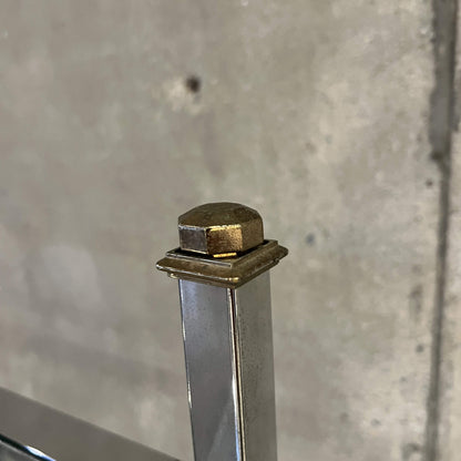 Vintage Chrome & Gold Five Shelf Etagere