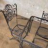 Vintage Iron Rectangle Patio Table and 6 Chair Set