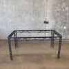 Vintage Iron Rectangle Patio Table and 6 Chair Set