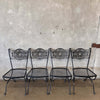 Vintage Iron Rectangle Patio Table and 6 Chair Set