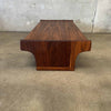 Mid Century Modern Walnut Coffee Table by Brown Saltman