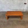 Mid Century Solid Teak Coffee Table