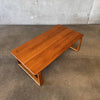 Mid Century Solid Teak Coffee Table