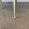 Pair of Post Modern Glass & steel Side Tables