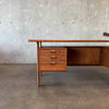 Danish Modern Teak Desk By Kai Kristansen For Feldballes Mobelfabrik 1960s