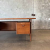 Danish Modern Teak Desk By Kai Kristansen For Feldballes Mobelfabrik 1960s