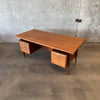 Danish Modern Teak Desk By Kai Kristansen For Feldballes Mobelfabrik 1960s