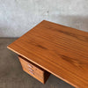 Danish Modern Teak Desk By Kai Kristansen For Feldballes Mobelfabrik 1960s