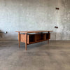 Danish Modern Teak Desk By Kai Kristansen For Feldballes Mobelfabrik 1960s