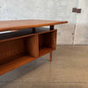 Danish Modern Teak Desk By Kai Kristansen For Feldballes Mobelfabrik 1960s