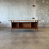 Danish Modern Teak Desk By Kai Kristansen For Feldballes Mobelfabrik 1960s