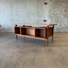 Danish Modern Teak Desk By Kai Kristansen For Feldballes Mobelfabrik 1960s