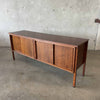 Mid Century Modern Walnut Wood Credenza