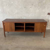 Mid Century Modern Walnut Wood Credenza