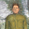 WWI Solider Oil On Canvas Portrait Painting