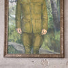 WWI Solider Oil On Canvas Portrait Painting