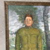 WWI Solider Oil On Canvas Portrait Painting