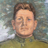 WWI Solider Oil On Canvas Portrait Painting