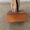 Vintage Hand Carved Teak Wood Female Sculpture