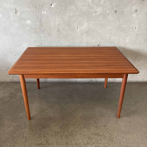 Mid Century Danish Modern Teakwood Dining Table