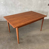 Mid Century Danish Modern Teakwood Dining Table