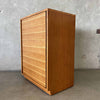 Mid Century Walnut Highboy Dresser By Heritage Henredon