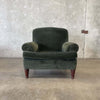 Vintage Ralph Lauren Green Velvet Lounge Chair