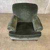 Vintage Ralph Lauren Green Velvet Lounge Chair