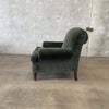 Vintage Ralph Lauren Green Velvet Lounge Chair