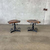 Pair of Mid Century Live Edge Side Tables