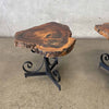 Pair of Mid Century Live Edge Side Tables