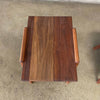 Pair of  Mid Century Solid Walnut Custom Made Side Tables