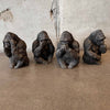 Three Wise Monkeys  By Joseph Vaca In Bronze