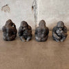 Three Wise Monkeys  By Joseph Vaca In Bronze