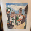 Pair of Vintage Paintings Taxco Mexico Jose Valesquez