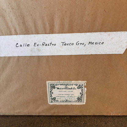 Pair of Vintage Paintings Taxco Mexico Jose Valasquez