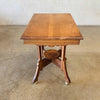 1950's Antique Oak Parlor Table, End Table