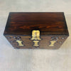 Vintage Korean Wood & Brass Storage Chest